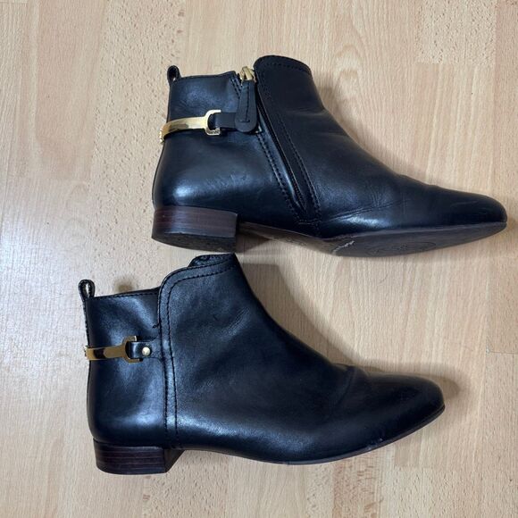 Tory Burch Shoes - Tory Burch Boots Women's 7.5 Black Leather Ankle Bootie